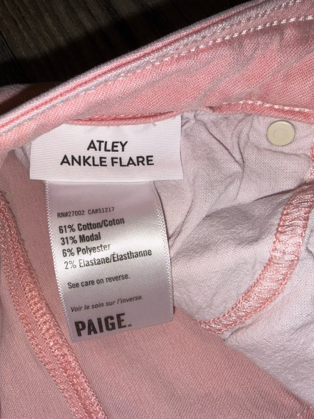 Paige Atley Ankle Jeans Size 26 Pre-Owned - Picture 3 of 8